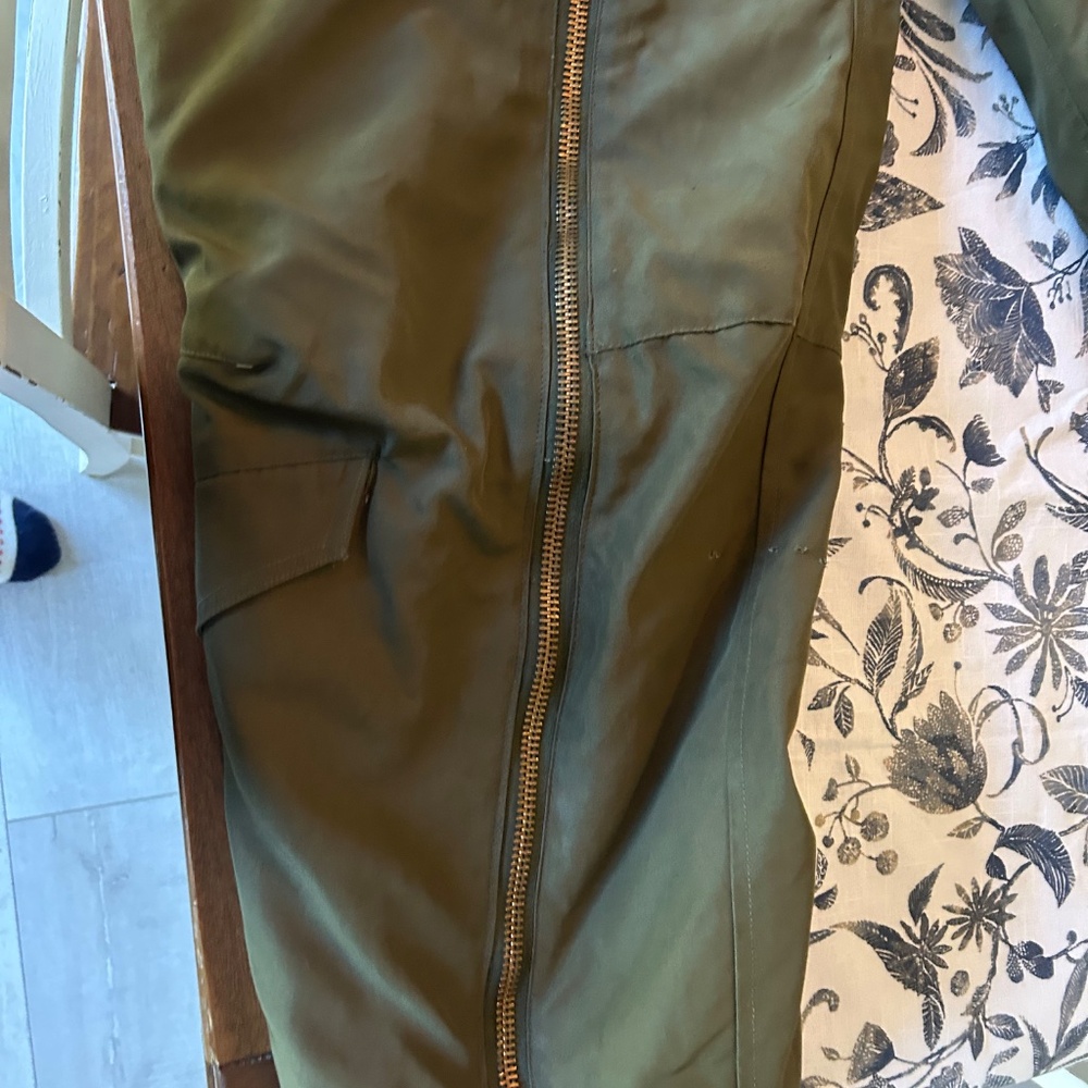 Vintage US ARMY AIR FORCES Flight Pants Mens 30 Green Type A-11 Bomber Shearling - Picture 4 of 17